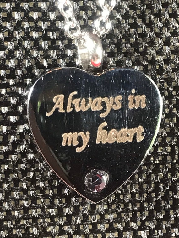 Cremation Ashes Heart Shaped Urn Pendant Memorial 