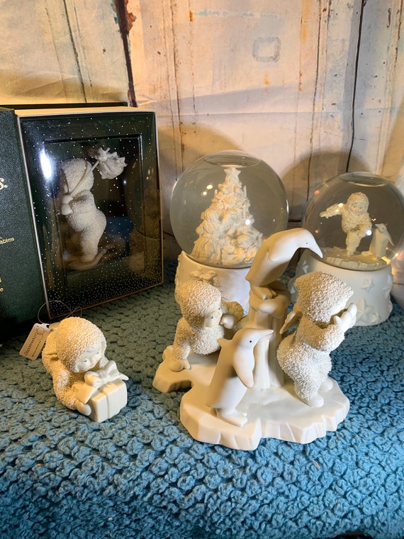 Department 56 Vintage Porcelain Snow Babies: Christmas Collectible