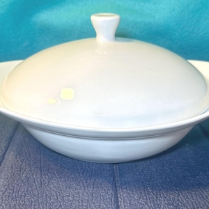 Food Network Ivory Oval Serving Bowl with Lid
