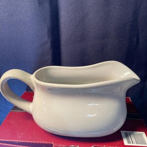 Vintage Gravy Boats White Ceramic or Stainless Insulated Gravy Boat Your Choice!! image 3