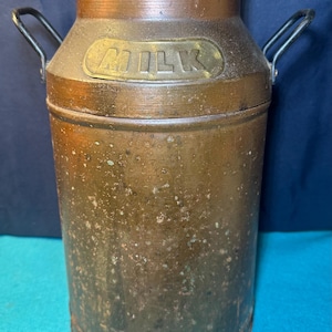 Copper Milk Jug, Vintage Milk Jug, Vintage Milk Churn, Milk Churn.