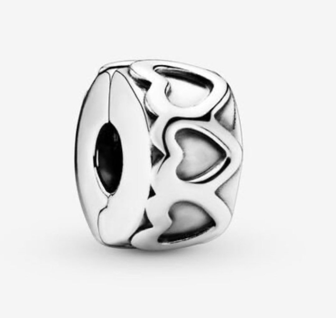 Pandora Band of Hearts Clip Charm NEW Retired Authentic Clip Charm ...