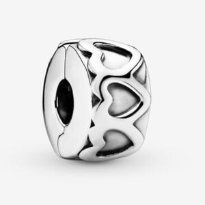 Pandora Band of Hearts Clip Charm NEW Retired Authentic Clip Charm ...