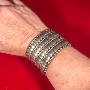 Unique Copper and Brass Stretchy Bracelet