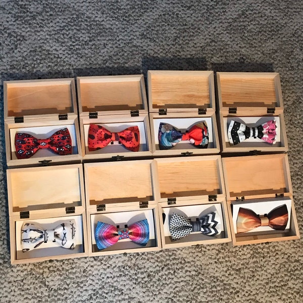 wooden bow tie etsy