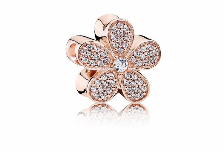 Pandora Rose™ Dazzling Daisy Charm with Clear Cubic Zirconia NEW