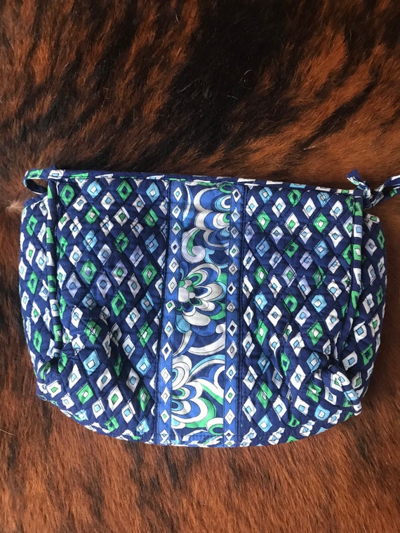 Gorgeous Vera Bradley Blue and Green Paisley Clutc