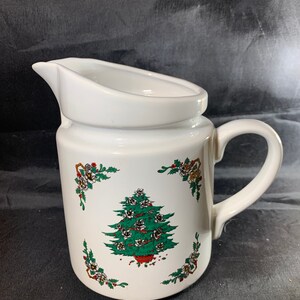 Vintage kerstkan: fijn keramisch kerstdecor