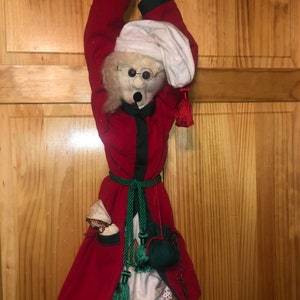 A Christmas Carol Charles Dickens Hand Made Characters Door Hangars Scrooge, Marley’s Ghost and Santa Clause Amazing Detail One of a Kind!!