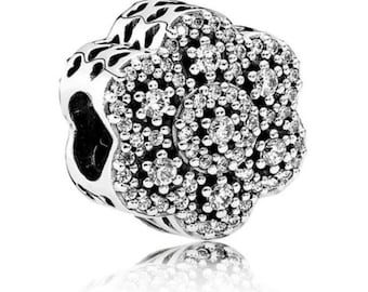 Pandora Ice Floral Charm NEW Retired Authentic Charm 791998CZ