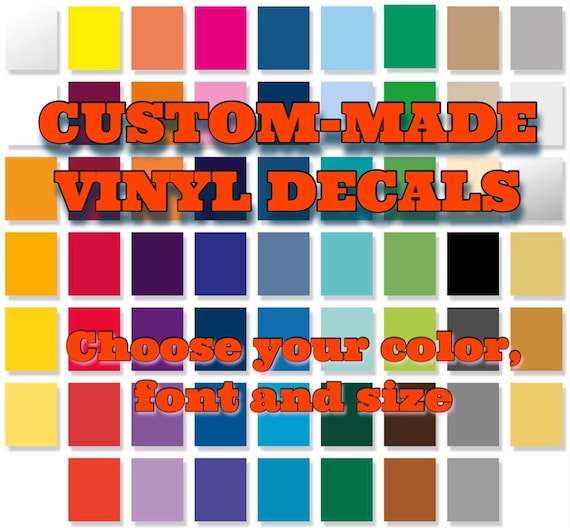 Custommade Vinyl Decal Vinyl Sticker Vinyl Label Etsy Australia