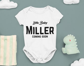 Personalized Baby Announcement Onesie® - New Born Baby Gift - Custom Baby Onesie® - Personalized Baby Name Onesie® - Pregnancy Announcement