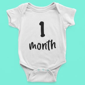 Baby&#39;s Age Cute Onesie® - Personalized Baby&#39;s Age Baby Clothes - Unique Baby Shower Gift - Personalized Birthday Baby Gift - Baby New Outfit
