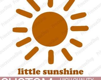 Bohemian Little Sunshine Design - Sunny Baby Designs - Custom Baby Designs - Personalized Baby Clothes Designs - Birthday Gift Designs PNG
