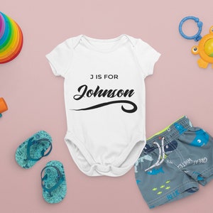 Personalized Baby Boy Onesie®- Cute Baby Boy Custom Clothes - Boy Name Onesie® - Personalized Boy Baby Name Onesie® -  Unique Baby bodysuit