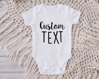 Personalized Name Baby Bodysuit - Custom Text Baby Clothes - Personalized Text Baby Onesie® - Baby Shower Gift - Unique Baby Onesie®