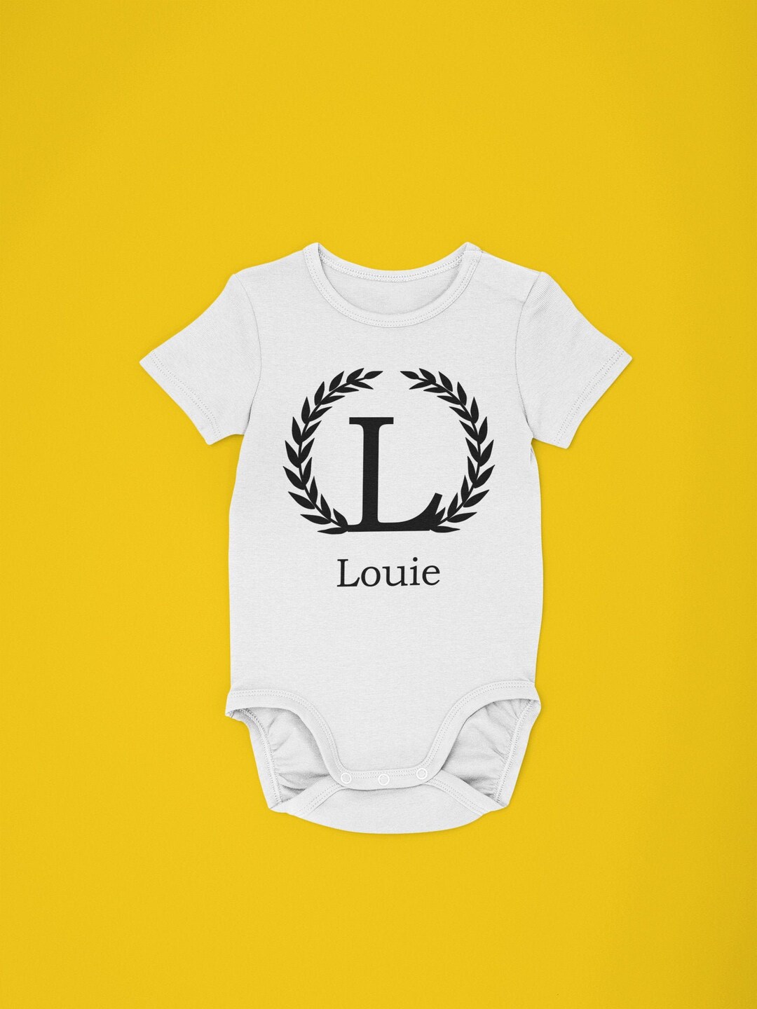 Personalized Baby Initial Name Onesie® Baby Name Customized Onesie