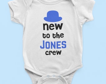 Personalized Pregnancy Announcement Onesie® - Custom Baby Name Clothes - Custom Baby New to the Family - Personalized Cute New Baby Bodysuit