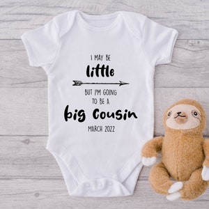 Going to be a Big Cousin Baby Onesie® - Cousin Baby Reveal Onesie® - Cute Baby Reveal Bodysuit for Cousin - Cousin Baby Outfit - Big Cousin