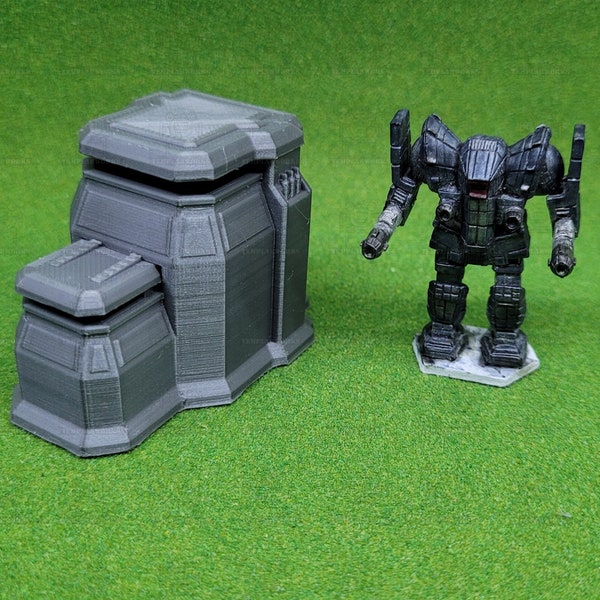 Large Hardened Guard Bunker - Printable STL Wargaming Terrain (Battletech-Robotech-Epic Warhammer 40k)