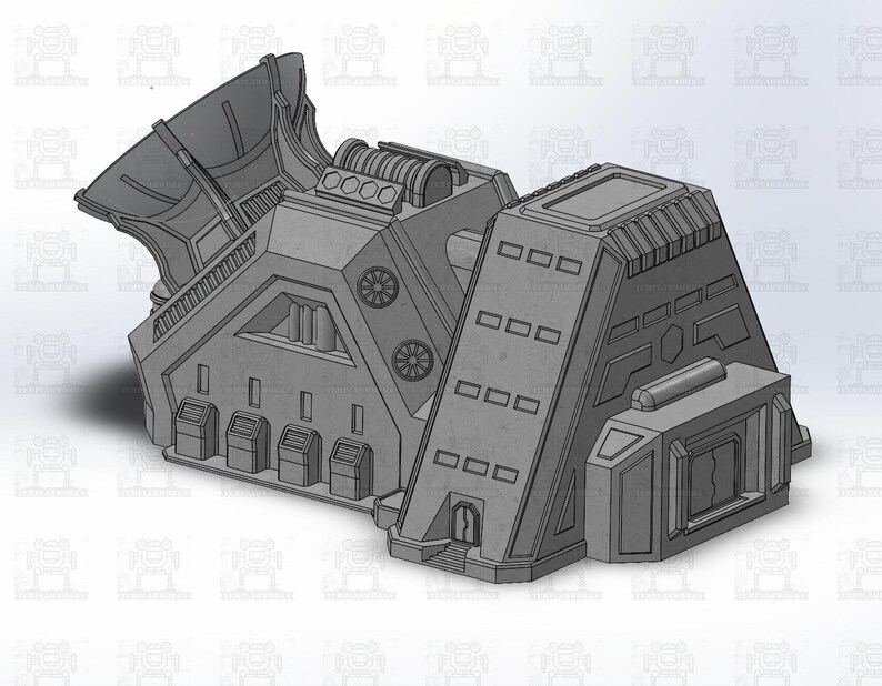 Large HPG Station Printable STL Wargaming Terrain battletech-robotech-epic Warhammer 40k - Etsy