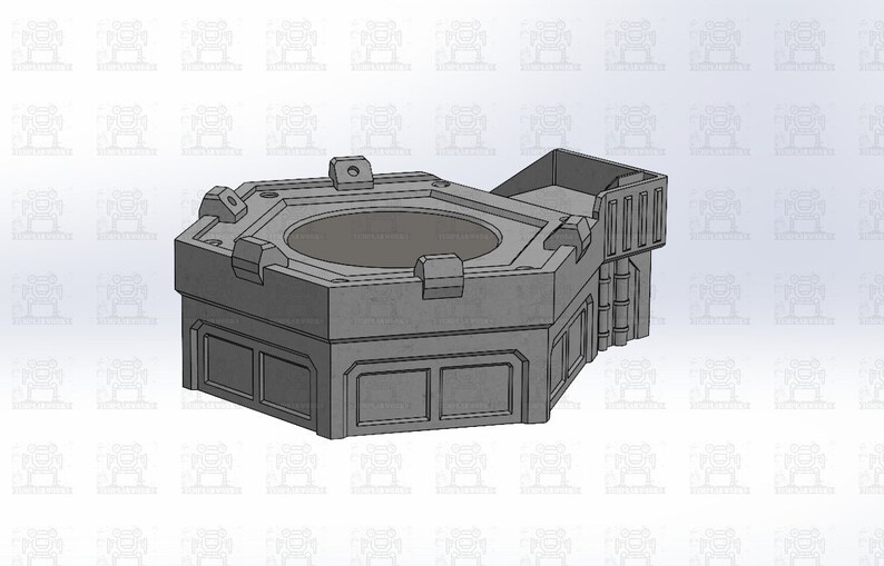VTOL Landing Pad Printable STL Wargaming Terrain battletechrobotech