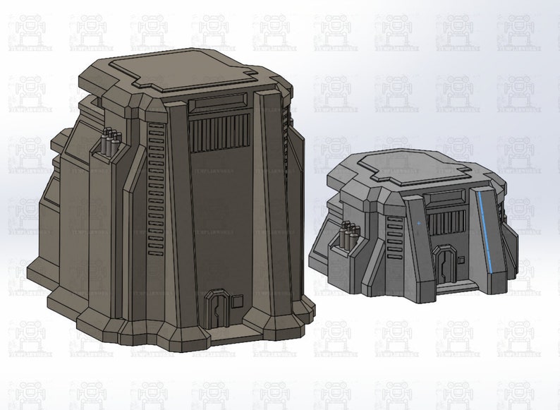 Bunker Combo Pack Printable STL Wargaming Terrain battletech-robotech-epic Warhammer 40k - Etsy