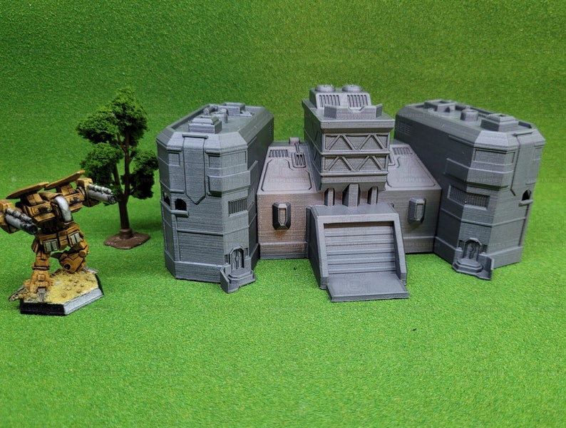 Command Center SLDF Base Printable STL Wargaming Terrain battletech-robotech-epic Warhammer 40k ...