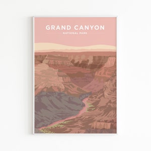 Grand Canyon Poster / Print National Park Sunset