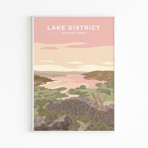 The Lake District Sunset - Print Poster