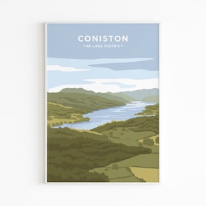 Coniston Water, Lake District - Print Poster