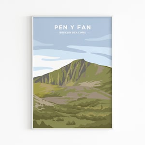 Pen y Fan Print - Brecon Beacons, Wales - Print Poster