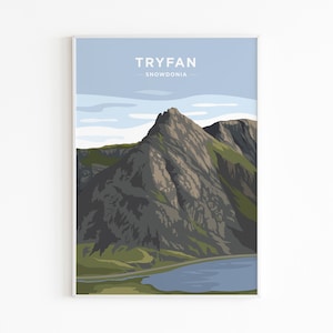 Tryfan, Snowdonia, País de Gales - Imprimir pôster