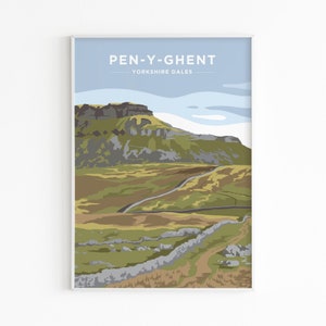 Pen-y-ghent Yorkshire Dales Print - National Park Poster