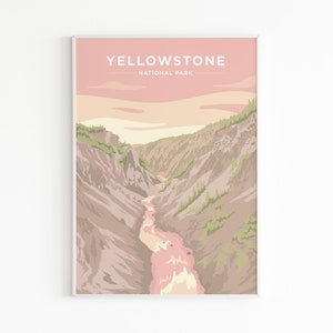Yellowstone National Park Poster / Print Sunset
