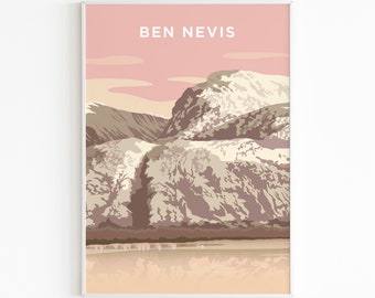 Ben Nevis Sunset, Scotland - Print Poster