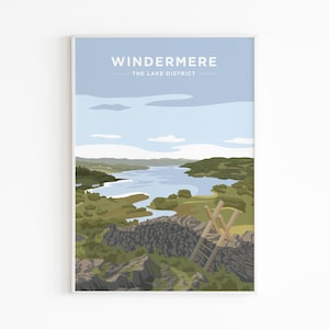 Windermere, The Lake District - Print Poster