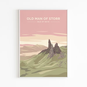 Old Man of Storr Sunset, Isle of Skye, Scotland - Print Poster