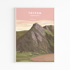 Tryfan Sunset, Snowdonia, Galles - Poster di stampa
