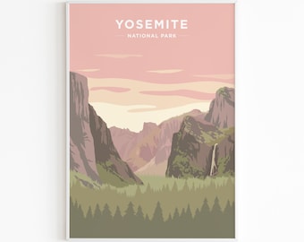 Yosemite National Park Sunset, Tunnel View - Print Poster