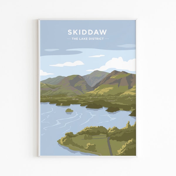 Skiddaw, The Lake District - Print Poster