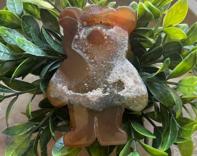 Druzy Agate Teddy Bear