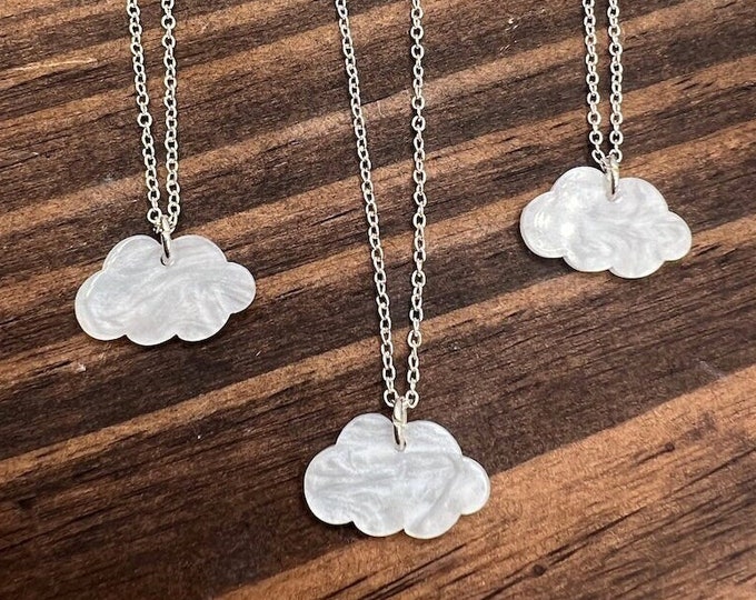 Cloud Silver Plated Necklace