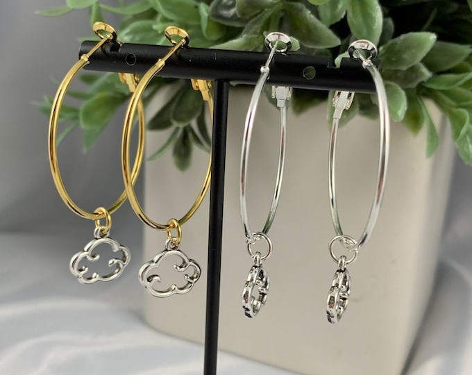 Cloud Hoop Earrings