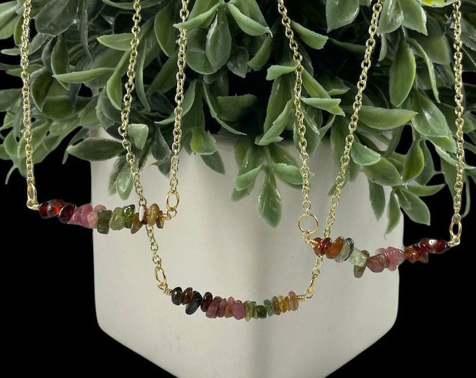 Tourmaline Crystal Necklace