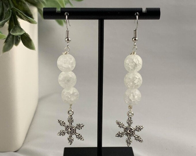 Snowflake Dangle Earrings