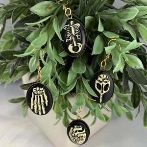 Anatomische Ohrringe, anatomischen Schmuck, Ohrringe, Skelett, Vogel Schädel, anatomische, Zubehör, Ohrringe, gruselig, Schädel