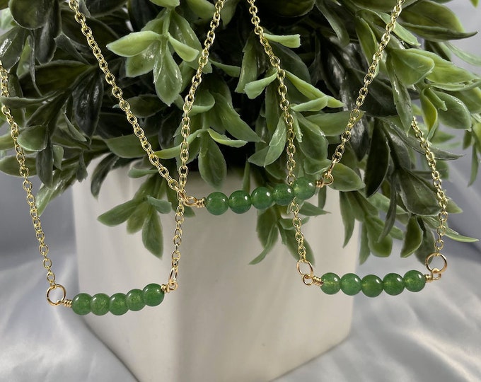 Green Aventurine Crystal Necklace