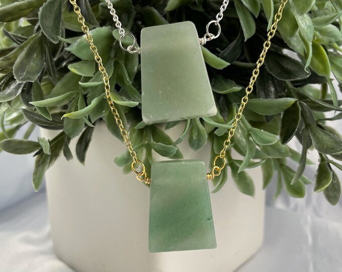 Green Aventurine Crystal Necklace