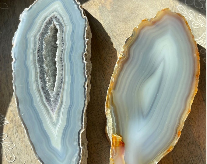 0.83 - 0.89 lb Agate Slabs